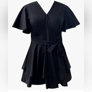 Chic Black Women's Romper